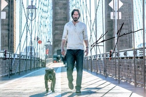 Keanu Reeves - John Wick Signed Autographed 12 x 8 inch Photo + COA