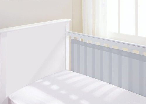 AirflowBaby, Essential 2mm Breathable Mesh Liner For Cots with 4—Sided, Grey