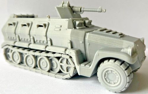 Grimdark Halftrack Terrain 28mm 32mm Sci Fi Doom of Castograd Scenery3d printed