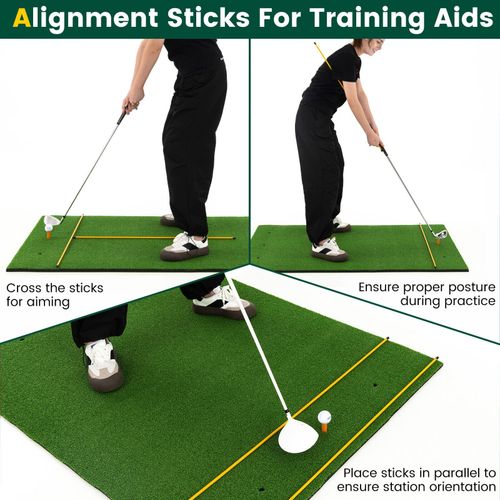 Golf Hitting Mat Artificial Turf Mat Indoor Outdoor Golf Practice Grass Mat — image 9