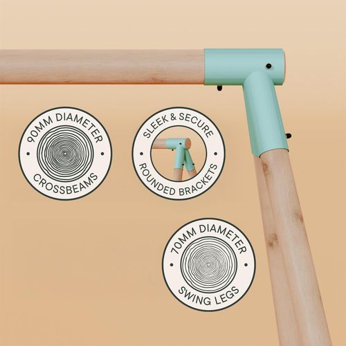 Single Wooden Swing - Evergreen I Waltons — image 2