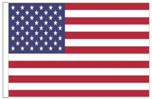 United States of America USA Sleeved Courtesy Flag ideal for Boats 45cm x 30cm