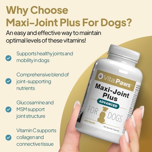 Maxi-Joint Plus Advanced for Dog By VitaPaws™ 180 Sprinkle Capsules | Joint Care — image 2