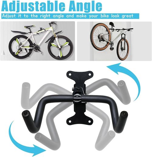 Bike Storage Hanger Wall Mounted Adjustable Bicycle Hook Rack Garage Stand Tool — image 3