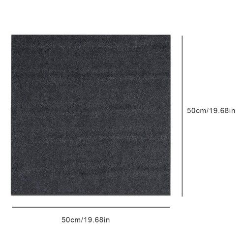 50x50cm Self Adhesive Area Carpet Tiles Peel and Stick Floor Plank Mat Non-Slip