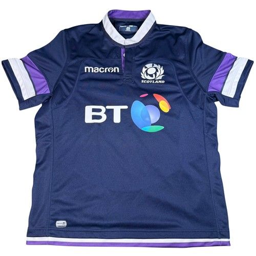 Macron Scotland Rugby Jersey BT Mobile Official Licensed Size S