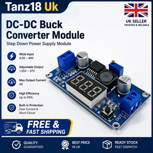 LM2596 DC-DC Buck Converter Step Down Adjustable Power Module