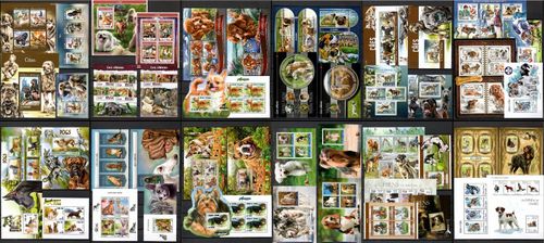 DOG breeds / dogs collection Pt. 3 (countries S - U) - 52 s/s MNH #CNA403 — image 1