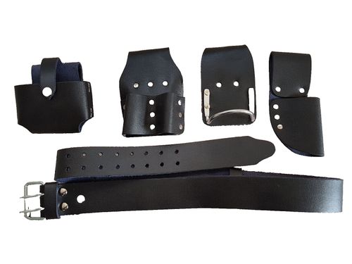 Scaffold Leather Tools Set Belt Double Spanner Level Tape Steel Hammer Holder — image 6