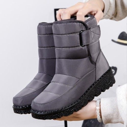 Womens Winter Warm Non-slip Boots Ladies Fur Lined Waterproof Snow Ankle ShoesUK