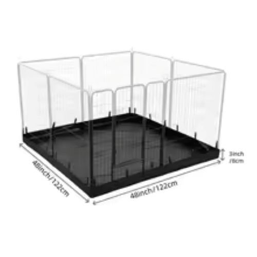 Dog Playpen Mat Indoor Cat Fence Pad Oxford Cloth Washable Puppy Dog Pee Pad Whe — image 4