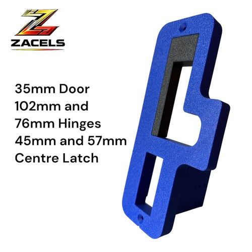 Door Hinge and Latch Jig 76mm and 102mm Hinge Cut Out - 35mm 40mm and 44mm Door