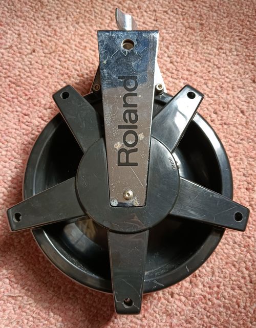 Roland V-drum PD-85 dual zone mesh snare pad with L-rod TESTED WORKING — image 2