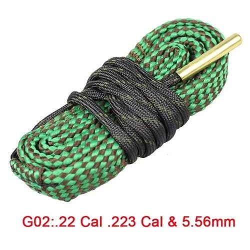 Gun Bore Cleaning Rope Pull Through Snake Cord Kit Rifle Airgun Pistol Shotgun