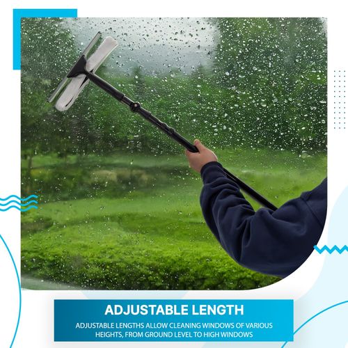 Telescopic Squeegee Cleaner 3.5 meter Window Glass Cleaning Extendable Pole Kit — image 9