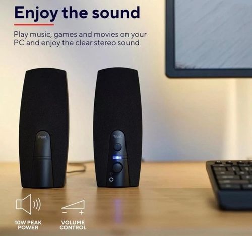 Trust Almo 20 PC Speaker Set 10 W Peak Power USB Powered Sound System 35 mm — image 4