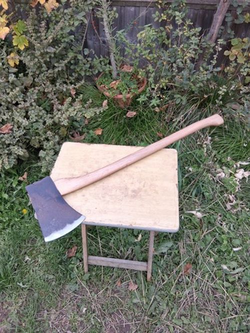 Spear and Jackson No6 6lb Log Splitting Axe Vintage Hickory Handle Heavy Duty