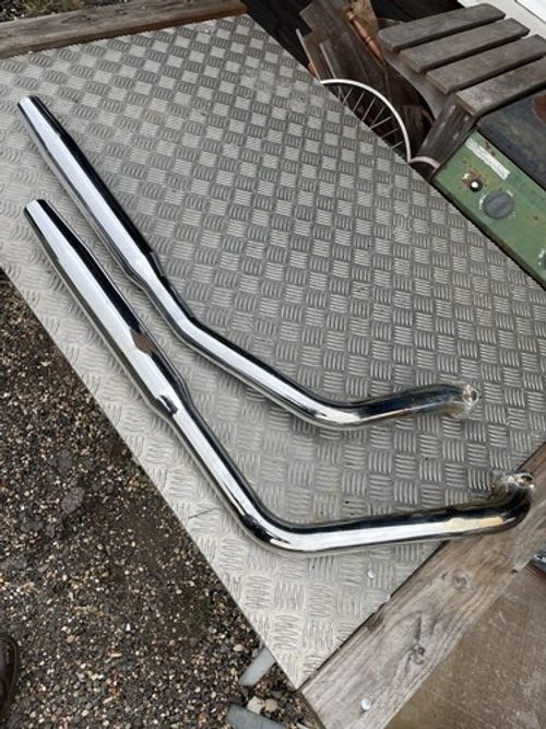 Harley Davidson 1340 Evo Big Twin Custom Exhausts Used Good As Shown Pair As Rem