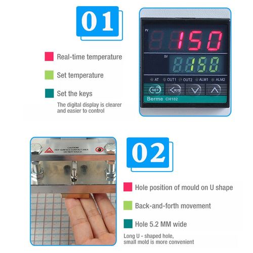 5x7cm Digital Hot Foil Stamping Machine PVC Leather Bronzing Embossing Machine . — image 4