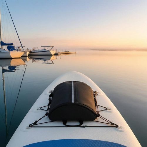 Surfboard Deck Storage Bag Reflective Strip SUP Mesh Storage Bag Carry Handle — image 3