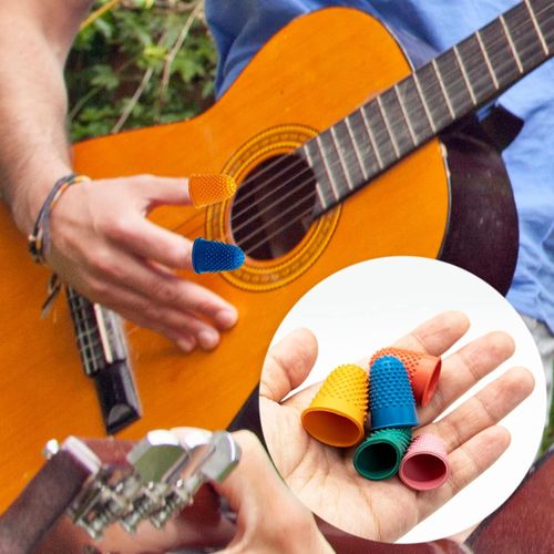 5 Rubber Thimbles for Finger Protection Tips Sewing Craft Work DIY Thumb Guard — image 5