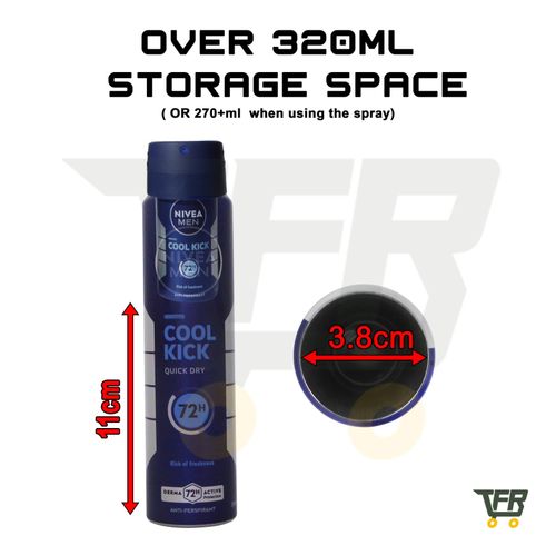 NIVEA Cool Kick 250ml Weighted Real Spray Stash Can Safe Hidden Safe Snap On Lid — image 4