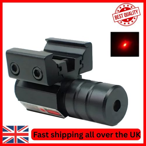 Red Laser Dot Sight Scope Air Gun 20mm Rail Mount Tactical Rifle Pistol Hunting — image 1
