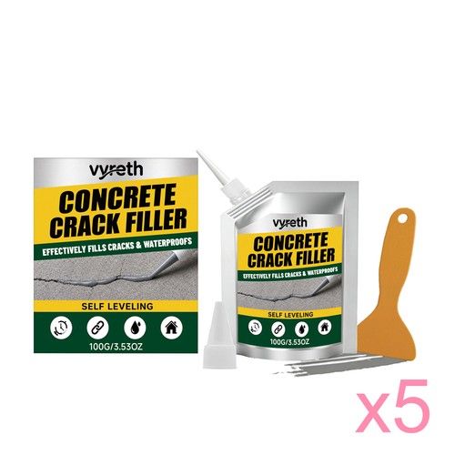 Waterproof Concrete Crack Filler & Sealant, Fast-Drying, For Driveways & Patios
