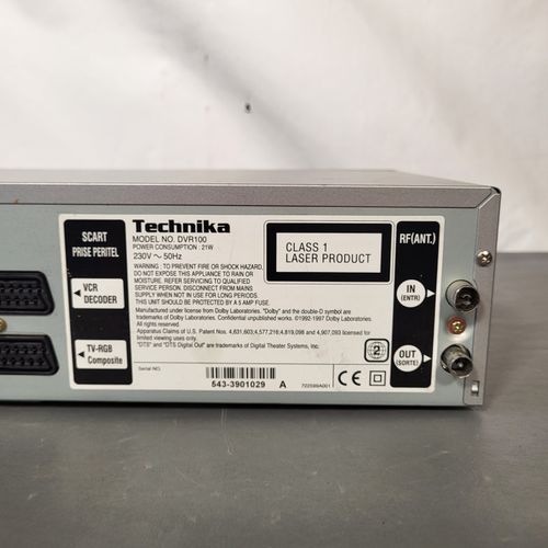 Technika DVR100 VCR VHS DVD Player Combo No Remote Fully Working Silver UK  — image 15
