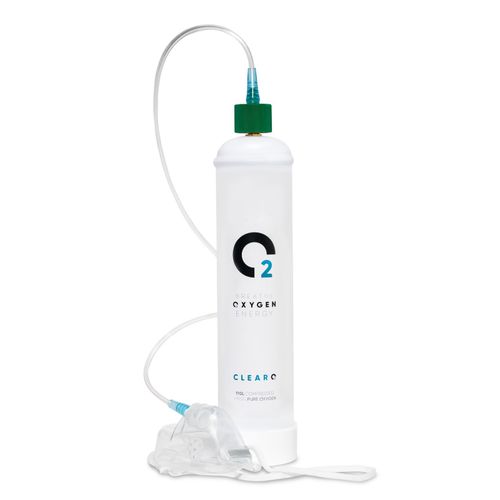ClearO2 110L Breathing Oxygen Canister/Bottle/Cylinder with Valve, Mask and Tube — image 1
