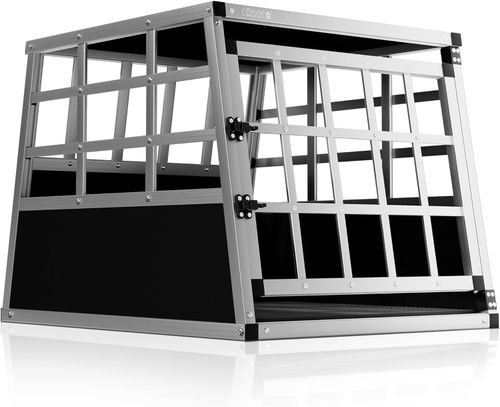 Dog Travel Crate Aluminium Cat Pet Car Transport Box Travel Cages Carrier Cage — image 3