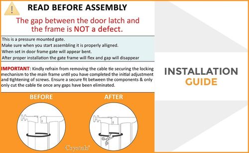 Baby Safety Gate Home Pet Dog Barrier Stair Safe Secure Doorway Guard 75 to 85cm — image 6