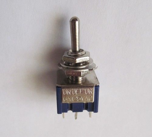 Mini Toggle Switch DPDT (reversing switch)  Double Pole - Double Throw