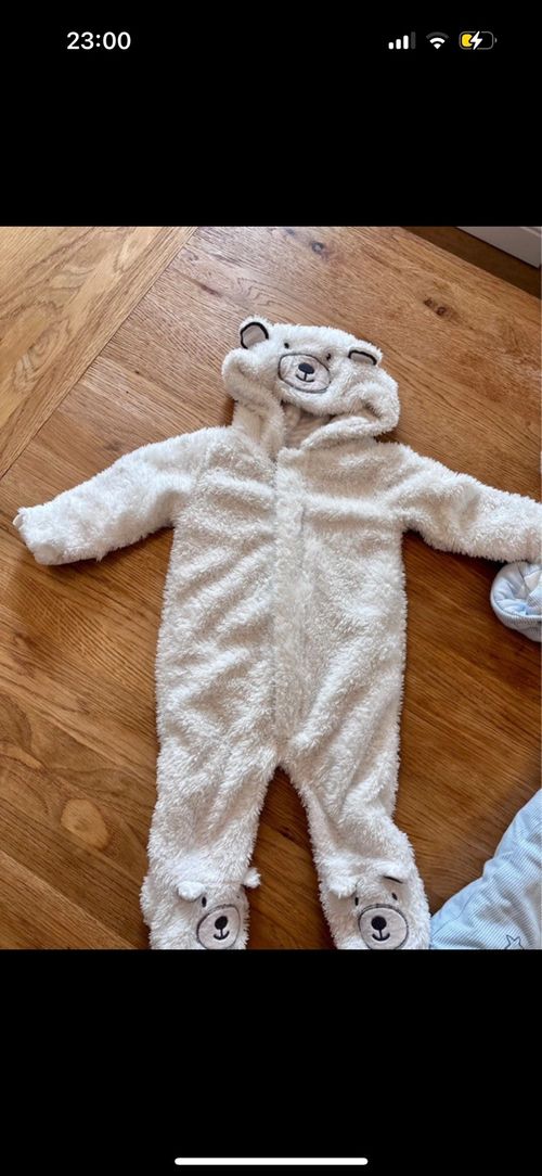 Winter Bundle- Disney Snowsuit / Polar Bear Pramsuit (3–6 Months) — image 3