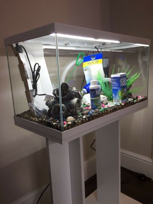 **BRAND NEW** Fish Tank Aquarium & Optional Stand: Heater, Filter & More Include — image 2