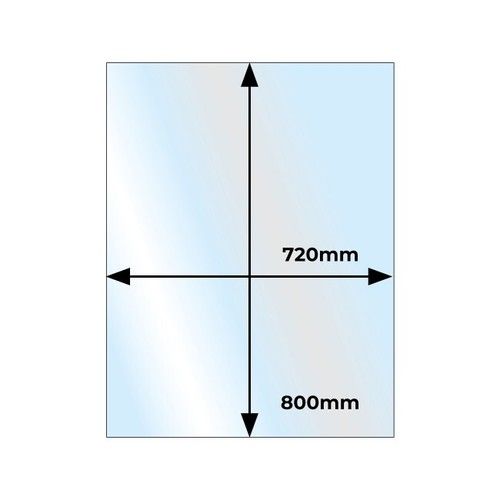 Glass Hearth Rectangular Small Clear or Smoked Glass 12mm x 800mm x 720mm