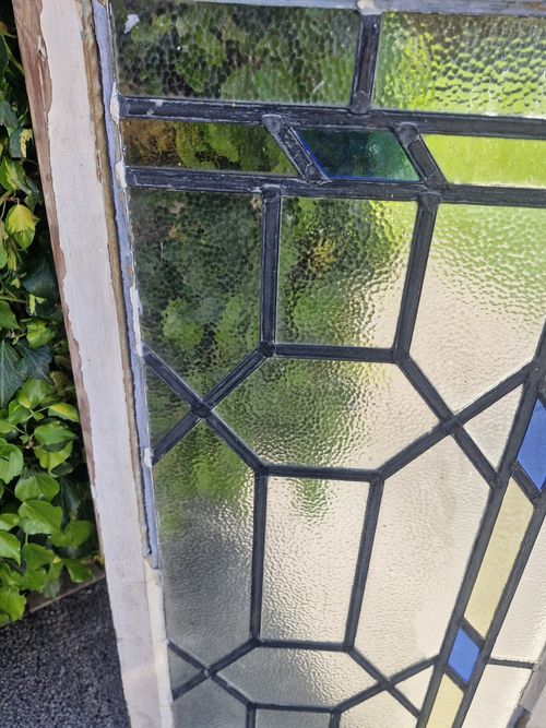 Art Deco 1920s Leaded Glass Window  — image 7