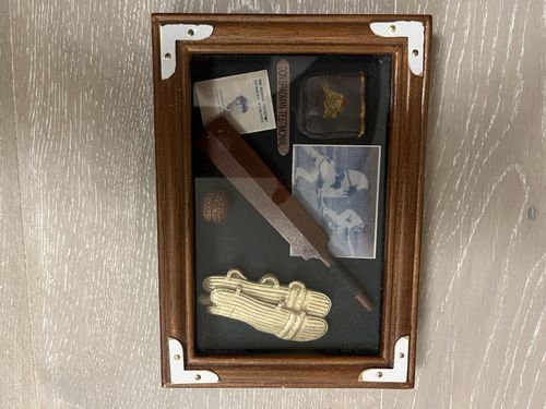 Vintage Sir Don Bradman Testimonial Cricket Memorabilia Framed Shadow Box — image 3
