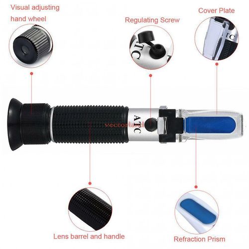 Portable Beer Wine 0-32% Brix Refractometer Fruit Juice Tester Sugar UK — image 8