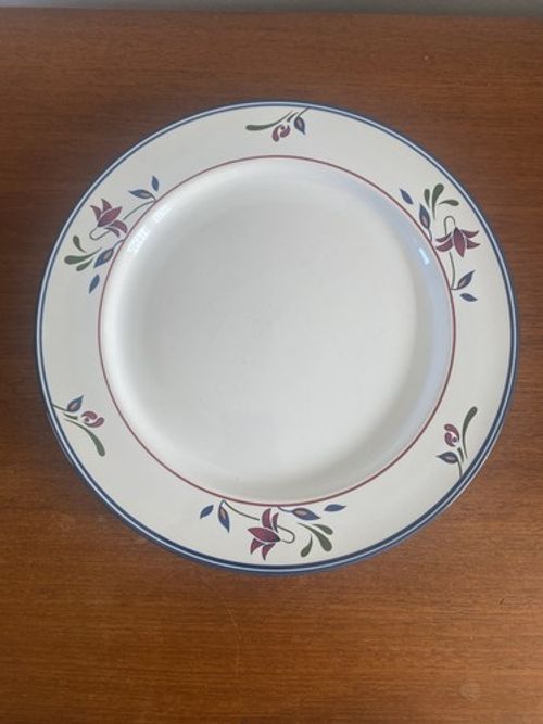Copenhagen Stoneware Dinner Plate Floral 1992 by Newcor Lois Mills Ltd Vintage 