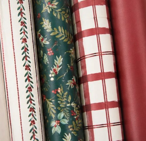 Festive Gift Wrapping Pack Set - christmas Themed Set Wrapping Paper — image 3