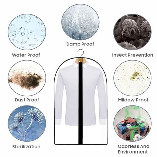 10 Pack Large Hanging Suit Bags Dress Coat Jacket Clothes Cover Dust Protector — image 14