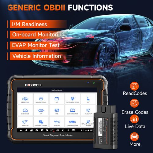 Foxwell Diagnostic Tool OBD2 Scanner All Systems DPF TPMS Injector Oil EPB ABS — image 6
