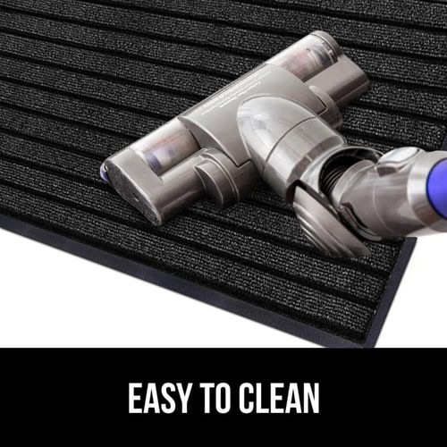 Large Heavy Duty Non Slip Rubber Back Door Mat Barrier Hallway Kitchen Floor Rug — image 3