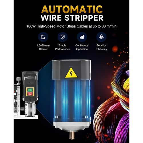 1.5~30mm Electric Wire Stripping Machine 5 Channel Cable Stripper Recycling Tool — image 6
