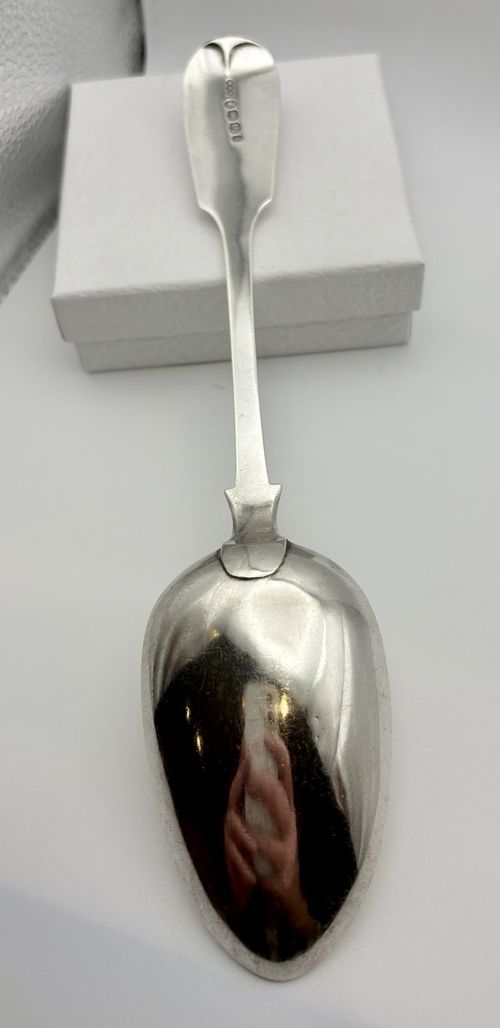 Exeter Mid-Century Victorian Silver Serving Spoon, 1845, William Rawlings Sobey — image 4