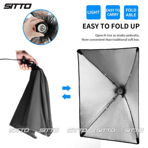2×150W Softbox Lighting Kit Continuous Light Stand Video Photo Soft Box Studio — image 10