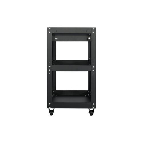 3-Tier Workshop Tool Trolley Cart with Drawer, Steel Garage Storage Cart, Black — image 8