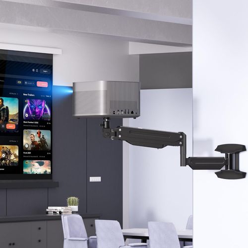 Suptek Projector Wall Mount, Foldable Gas Spring Arm, Adjustable Projector Wall — image 9