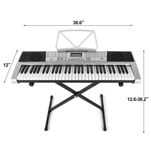 Mustar ♬61 Full Size Lighted Up Keys Smart Digital Electronic Keyboards Gifts — image 3
